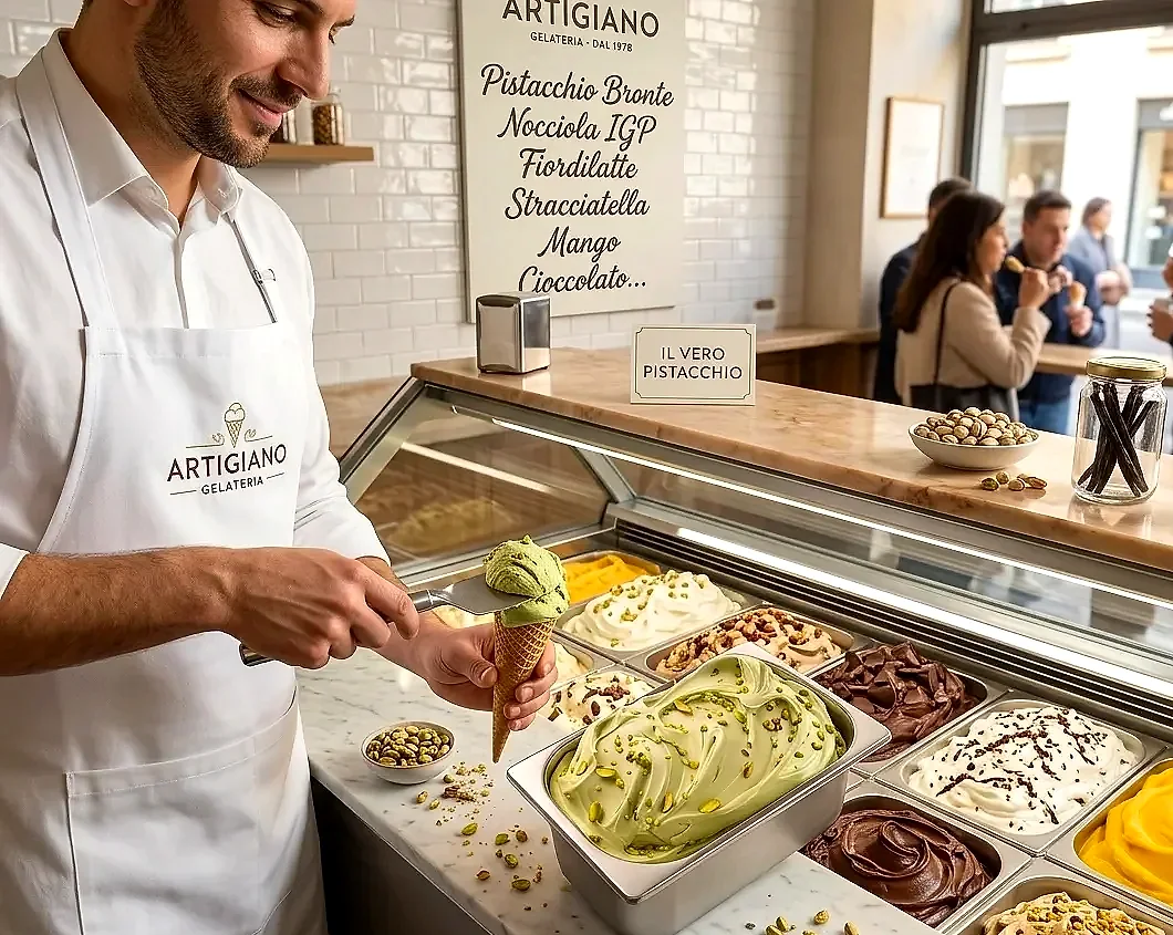 L'interno della bottega Artigiano